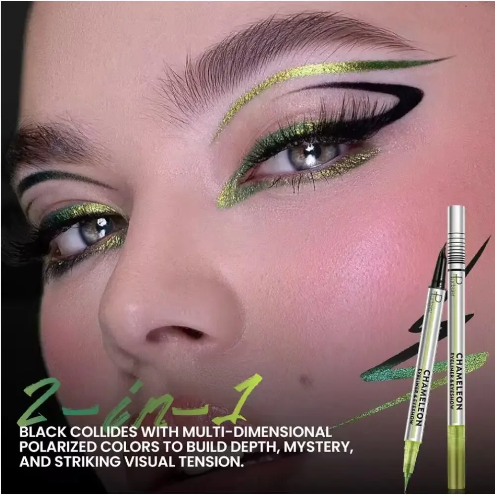 Chameleon Liquid Eyeliner 06 Golden Fish Waterproof 2 in 1 Vegan